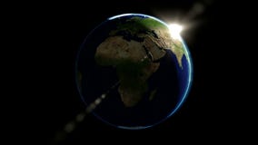 Globo della terra nello spazio Globo della terra nello spazio