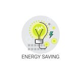 Gloeilampenenergie - besparingspictogram stock illustratie Gloeilampenenergie - besparingspictogram stock illustratie