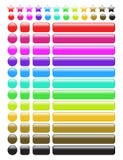 Glossy Rainbow Web Buttons Stock Photos Glossy Rainbow Web Buttons Stock Photos