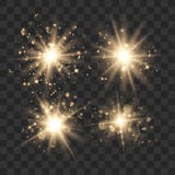 Glow light set vector illustration Glow light set vector illustration