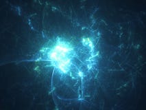 Lightning Fractal Electricity Stock Illustration - Illustration of ...