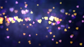 Glowing hearts appear on the shining background. Valentines Day holiday abstract loop animation. royalty free illustration Glowing hearts appear on the shining background. Valentines Day holiday abstract loop animation. royalty free illustration
