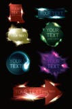 Glowing Light Effect Sparkling Web Buttons Stock Photos Glowing Light Effect Sparkling Web Buttons Stock Photos