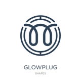 glowplugsymbol i moderiktig designstil glowplugsymbol som isoleras på vit bakgrund enkel och modern lägenhet för glowplugvektorsy royaltyfri illustrationer glowplugsymbol i moderiktig designstil glowplugsymbol som isoleras på vit bakgrund enkel och modern lägenhet för glowplugvektorsy royaltyfri illustrationer