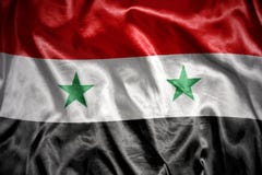 glänsande syriansk flagga Royaltyfri Bild glänsande syriansk flagga Royaltyfri Bild
