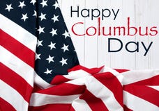 Glücklicher Columbus-Tag Vereinigte Staaten kennzeichnen lizenzfreies stockbild Glücklicher Columbus-Tag Vereinigte Staaten kennzeichnen lizenzfreies stockbild