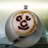 Glücklicher neapolitanischer Kaffee stockfotografie Glücklicher neapolitanischer Kaffee stockfotografie