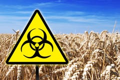 Gmo genetic modified food warning sign royalty free stock photography Gmo genetic modified food warning sign royalty free stock photography