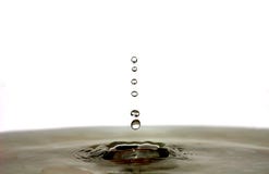 Gocce ed ondulazioni dell'acqua fotografia stock Gocce ed ondulazioni dell'acqua fotografia stock