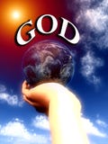God The World In His Hands 2 Stock Photo