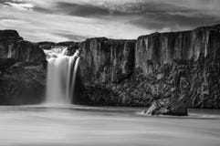 Godafoss In Black & White Royalty Free Stock Photography