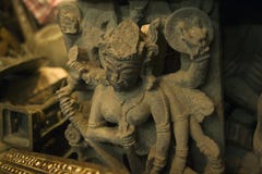 Goddess Kali Ma On Chor Bazaar - Antique Indian Thieves Market Stock Image