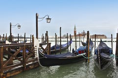 Godolas In Venice. Italy Royalty Free Stock Photography Godolas In Venice. Italy Royalty Free Stock Photography