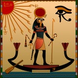 Godsdienst van Oud Egypte stock illustratie Godsdienst van Oud Egypte stock illustratie
