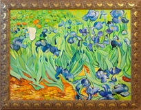 gogh irises фургон картины стоковые фотографии rf gogh irises фургон картины стоковые фотографии rf