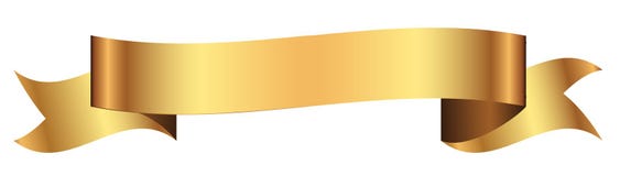 Gold banner for design in vector