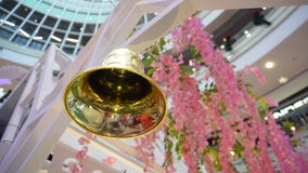 Gold bell decoration hang indoor