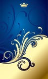 Gold-blue classic background
