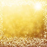 Gold christmas background white lights and stars vector illustration Gold christmas background white lights and stars vector illustration
