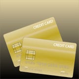 Gold Credit Card Stock Photos