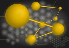 Gold DNA technology.Gradient background of the digital world. royalty free illustration Gold DNA technology.Gradient background of the digital world. royalty free illustration