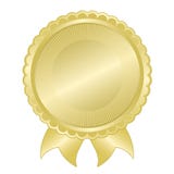 Gold Document Seal Royalty Free Stock Photo Gold Document Seal Royalty Free Stock Photo