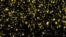 Gold glitter falling confetti with Alpha Channel Matte