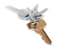 Gold key. Selective focus on single key of the bunch Gold key. Selective focus on single key of the bunch