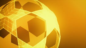 Gold Soccer Ball Stars Loopable Rotation