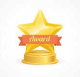 Gold Star Award. Vector vector illustration Gold Star Award. Vector vector illustration