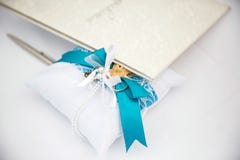 Gold wedding rings on a light surface with the inscription stock images Gold wedding rings on a light surface with the inscription stock images