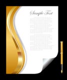Gold and white abstract background