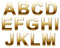 Gold letters