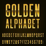 Golden Alphabet Vector Font. vector illustration Golden Alphabet Vector Font. vector illustration