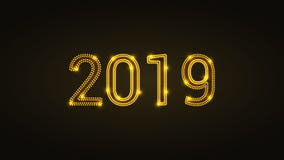 Golden background with patterns 2019 vector illustration Golden background with patterns 2019 vector illustration