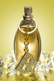 Golden Bottle Of Perfume Royalty Free Stock Images Golden Bottle Of Perfume Royalty Free Stock Images