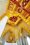 Golden Buddha, Solid Gold. Made in the 13th-14th centuries, on public display at Wat Traimit, Bngkok, Thailand Royalty Free Stock Images Golden Buddha, Solid Gold. Made in the 13th-14th centuries, on public display at Wat Traimit, Bngkok, Thailand Royalty Free Stock Images