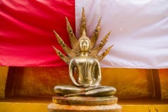 Golden Buddha Statue in Bodhgaya Stupa or Phuthakaya Pagoda at S Royalty Free Stock Photos Golden Buddha Statue in Bodhgaya Stupa or Phuthakaya Pagoda at S Royalty Free Stock Photos
