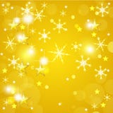 Golden Christmas Background Royalty Free Stock Photography