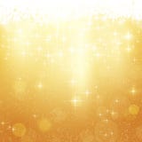 Golden Christmas background with stars and lights royalty free illustration Golden Christmas background with stars and lights royalty free illustration