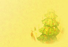 Golden Christmas Background With Tree Royalty Free Stock Image Golden Christmas Background With Tree Royalty Free Stock Image