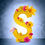 Golden dollar sign Stock Image Golden dollar sign Stock Image