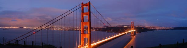 Golden Gate Bridge At Dusk Stock Images Golden Gate Bridge At Dusk Stock Images