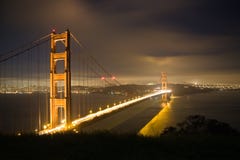 Golden Gate Bridge At Night 2 Royalty Free Stock Images