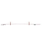 Golden gate bridge auf Weiß Abbildung 3D lizenzfreie abbildung Golden gate bridge auf Weiß Abbildung 3D lizenzfreie abbildung