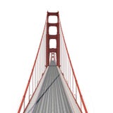Golden gate bridge auf Weiß Abbildung 3D vektor abbildung Golden gate bridge auf Weiß Abbildung 3D vektor abbildung