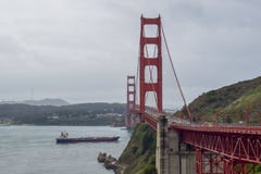 Golden gate bridge-Brugweergeven stock afbeelding Golden gate bridge-Brugweergeven stock afbeelding