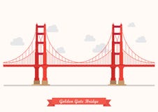 Golden Gate Bridge Illustration Stock Images