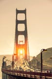 Golden Gate Bridge - San Francisco At Sunset Royalty Free Stock Photography Golden Gate Bridge - San Francisco At Sunset Royalty Free Stock Photography