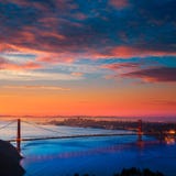 Golden Gate Bridge San Francisco sunrise California Royalty Free Stock Photography Golden Gate Bridge San Francisco sunrise California Royalty Free Stock Photography